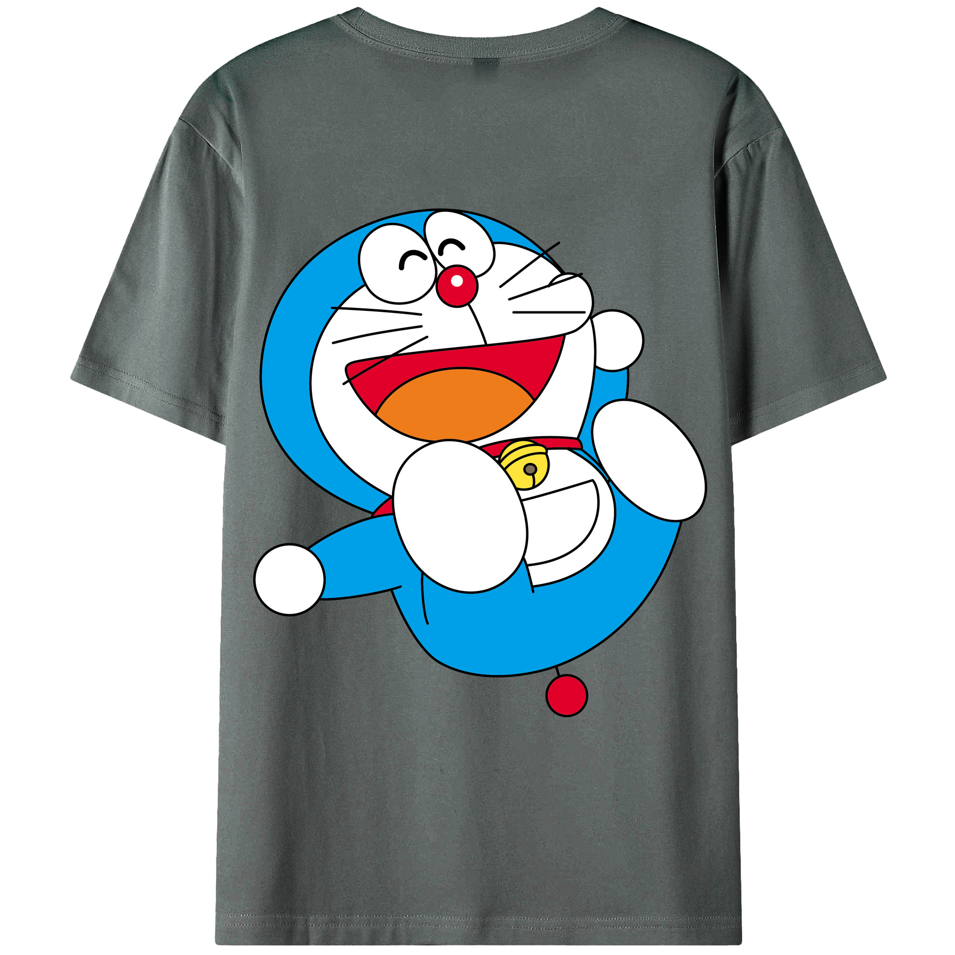 （画像用） ドラえもん Doraemon 綿100％ メンズ半袖Tシャツ（バックプリント） 通気性